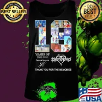 18 years of 2002 2020 disney kingdom hearts tetsuya nomura thank you for the memories signature s Tank top