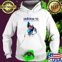 Adidas all day I dream about Adorable Boston Terrier life s Hoodie