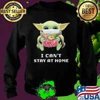 Baby Yoda mask hug Demoulas I can't stay at home s Sweater