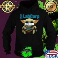 Baby Yoda mask hug Labcorp s Hoodie