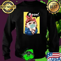 Cat Girl Wear Medical Mask Meow Covid-19 s 17
