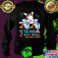 Corgi wear mask 2020 the year when shit got real quarantined toilet paper birthday covid-19 s Sweater