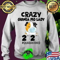 Crazy guinea pig lady 2020 quarantined toilet paper mask covid-19 s Sweater