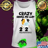 Crazy guinea pig lady 2020 quarantined toilet paper mask covid-19 s Tank top
