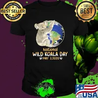 Earth national wild koala day may 3 2020 shirt