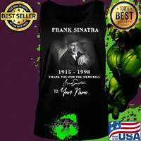 Frank sinatra 1915-1998 signature thank you for the memories to your name s Tank top