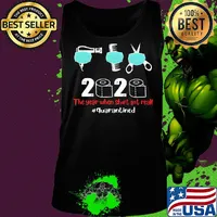 Hairstylist mask 2020 the year when shit got real quarantined toilet paper covid-19 s Tank top