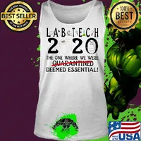 Lab tech 2020 the one where we were deemed essential toilet paper mask s Tank top