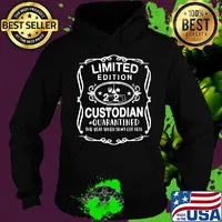 Limited edition 2020 custodian quarantined the year when shit got real toilet paper masks s Hoodie