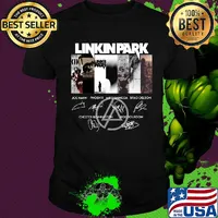 Linkinpark logo joe hahn phoenix mike shinoda brad delson chester bennington rob bourdon signatures shirt