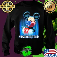 Mickey mouse quarantined American flag mask Disney s Sweater