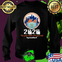 New york mets 2020 the year when shit got real quarantined toilet paper mask covid-19 s Sweater