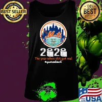 New york mets 2020 the year when shit got real quarantined toilet paper mask covid-19 s Tank top