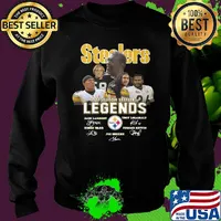 pittsburgh steelers legends jack landert troy leolulu joe greed team signatures s Sweater