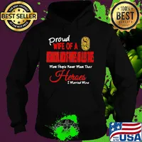 Proud wife of a international union of painters and allied trades most people never meet their heroes i married mine s Hoodie