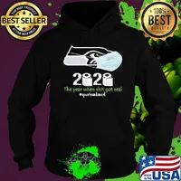 Seattle seahawks 2020 the year when shit got real quarantined toilet paper mask covid-19 s Hoodie