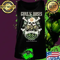 Skull guns n’ roses 2020 pandemic covid-19 in case of emergency cut this shirt and use it as face mask s Tank top