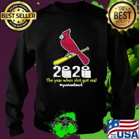 St. Louis cardinals baseball 2020 the year when shit got real quarantined toilet paper mask covid-19 s Sweater