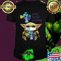 Star wars baby yoda hug amec foster wheeler mask covid-19 shirt