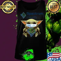 Star wars baby yoda hug spectrum health mask covid-19 s Tank top