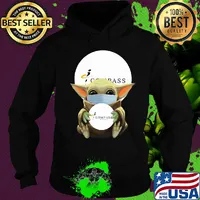Star wars baby yoda mask hug compass group covid-19 s Hoodie