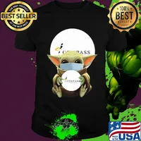 Star wars baby yoda mask hug compass group covid-19 shirt