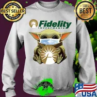 Star wars baby yoda mask hug fidelity investments covid-19 s Sweater