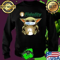 Star wars baby yoda mask hug fidelity investments covid-19 s Sweater
