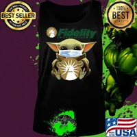 Star wars baby yoda mask hug fidelity investments covid-19 s Tank top