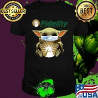 Star wars baby yoda mask hug fidelity investments covid-19 shirt
