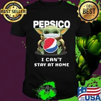Star wars baby yoda mask hug pepsico i can’t stay at home covid-19 shirt