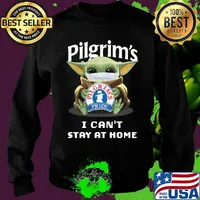Star wars baby yoda mask hug pilgrims pride i can’t stay at home covid-19 s Sweater