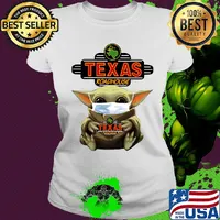 Star wars baby yoda mask hug texas roadhouse covid-19 s Ladies tee