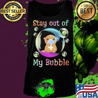 Stay away from my bubble Otter mask Covid-19 s Tank top