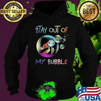 Stay out of my bubble Turtle mask Covid-19 s Hoodie