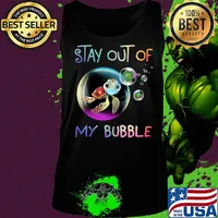 Stay out of my bubble Turtle mask Covid-19 s Tank top