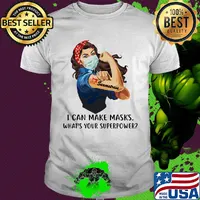 Strong woman tattoos seamstress i can make masks what’s your superpower covid-19 shirt