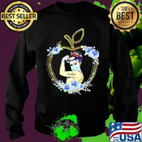 Strong woman tattoos teacher apple flowers s Sweater