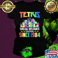 Tetris social distance training since 1984 s Ladies tee