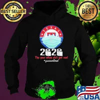 Texas rangers 2020 the year when shit got real quarantined toilet paper mask covid-19 s Hoodie