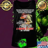 The devil whispered in my ear I am a child of god a woman of faith a warrior of christ s Tank top