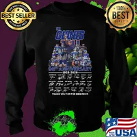 The New York Giants 95th anniversary 1925-2020 signature thank you for the memories s Sweater