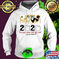 Tibetan spaniel 2020 the year when shit got real quarantined toilet paper covid-19 s Hoodie