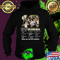10 years of 2010 2020 10 seasons 146 episodes the walking dead thank you for the memories signatures s Hoodie