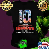 10 years of how to train your dragon movie 2010 2020 thank you for the memories s Ladies tee