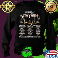 12 years of the twilight saga 2008 2020 5 films 634 minutes thank you for the memories signatures s Sweater