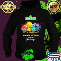123 sesame street 51th anniversary 1969 2020 50 seasons 4514 episodes joan ganz cooney signature s Hoodie