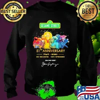 123 sesame street 51th anniversary 1969 2020 50 seasons 4514 episodes joan ganz cooney signature s Sweater