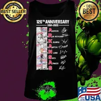 126th anniversary 1894 2020 arkansas razorbacks football team signatures s Tank top