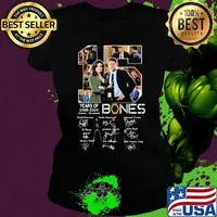 15 years of 2005 2020 bones thank you for the memories signatures s Ladies tee